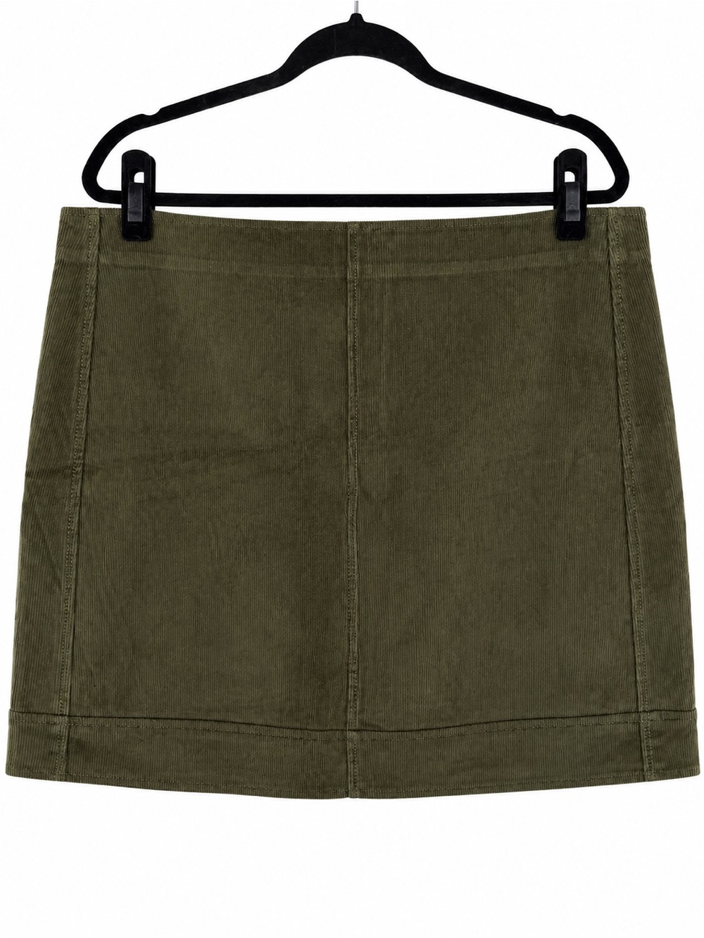 Banana Republic Corduroy Seamed Mini Skirt Waimea Olive Women's 18 NWT